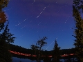 star trails over Big Hawk Lake (40D)